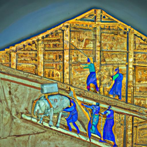 Illustration of an ancient Mesopotamian ark