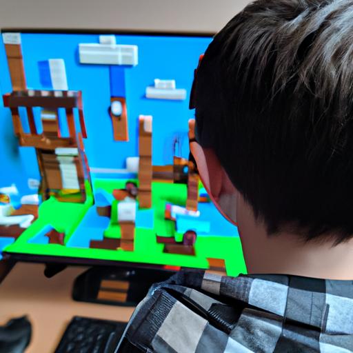 A player delving into the endless possibilities of Minecraft.