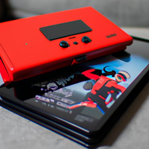 Nintendo Switch console with Persona 5 game case