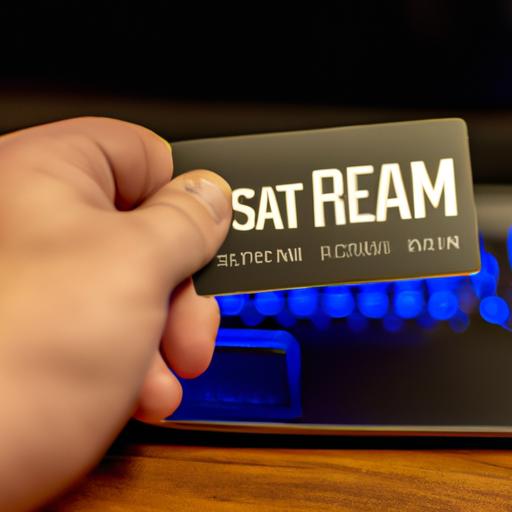 Redeeming a Steam Card for a seamless gaming experience.