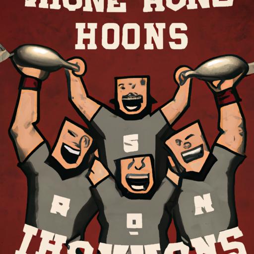 The Iron Hogs celebrating a hard-fought victory in Retro Bowl.