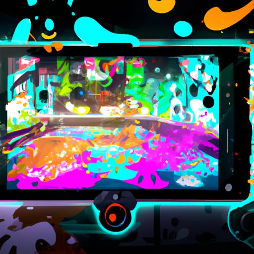 Step into the colorful chaos of Splatoon on the Nintendo Switch OLED.