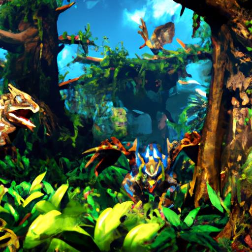 Experience the adrenaline-pumping gameplay of Monster Hunter Rise as you face formidable monsters in breathtaking landscapes.