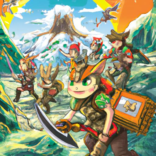A group of hunters ready to face formidable monsters in the world of Monster Hunter Switch