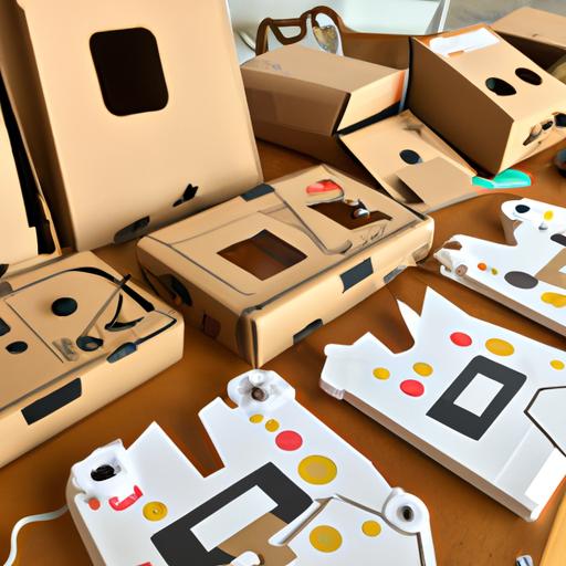 A selection of Nintendo Labo kits ready for a creative gaming experience.