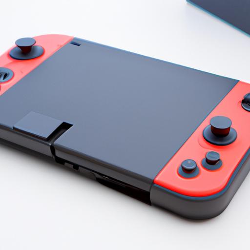A Nintendo Switch console with an attached expansion pack.