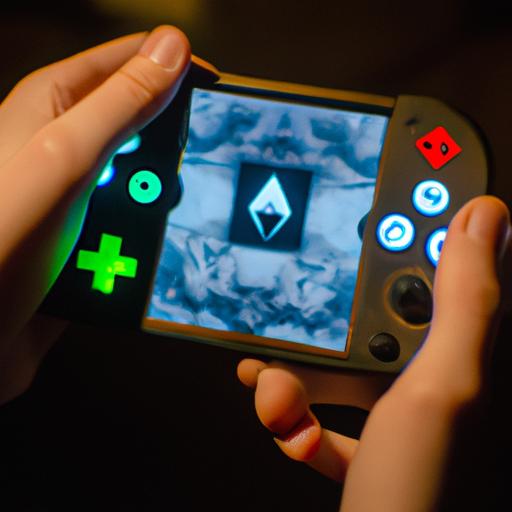 Playing Zelda Majora's Mask on the Nintendo Switch in handheld mode