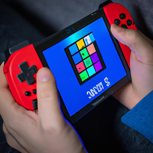 Enjoying Tetris 99 on a Nintendo Switch console.